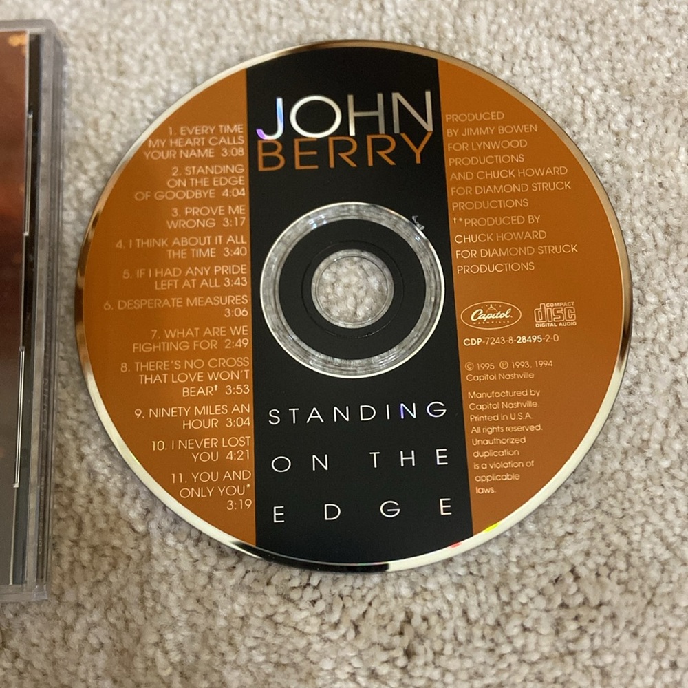 ๐ฅ5 for $5๐ฅ John Berry Standing on the Edge CD - Picture 3 of 5